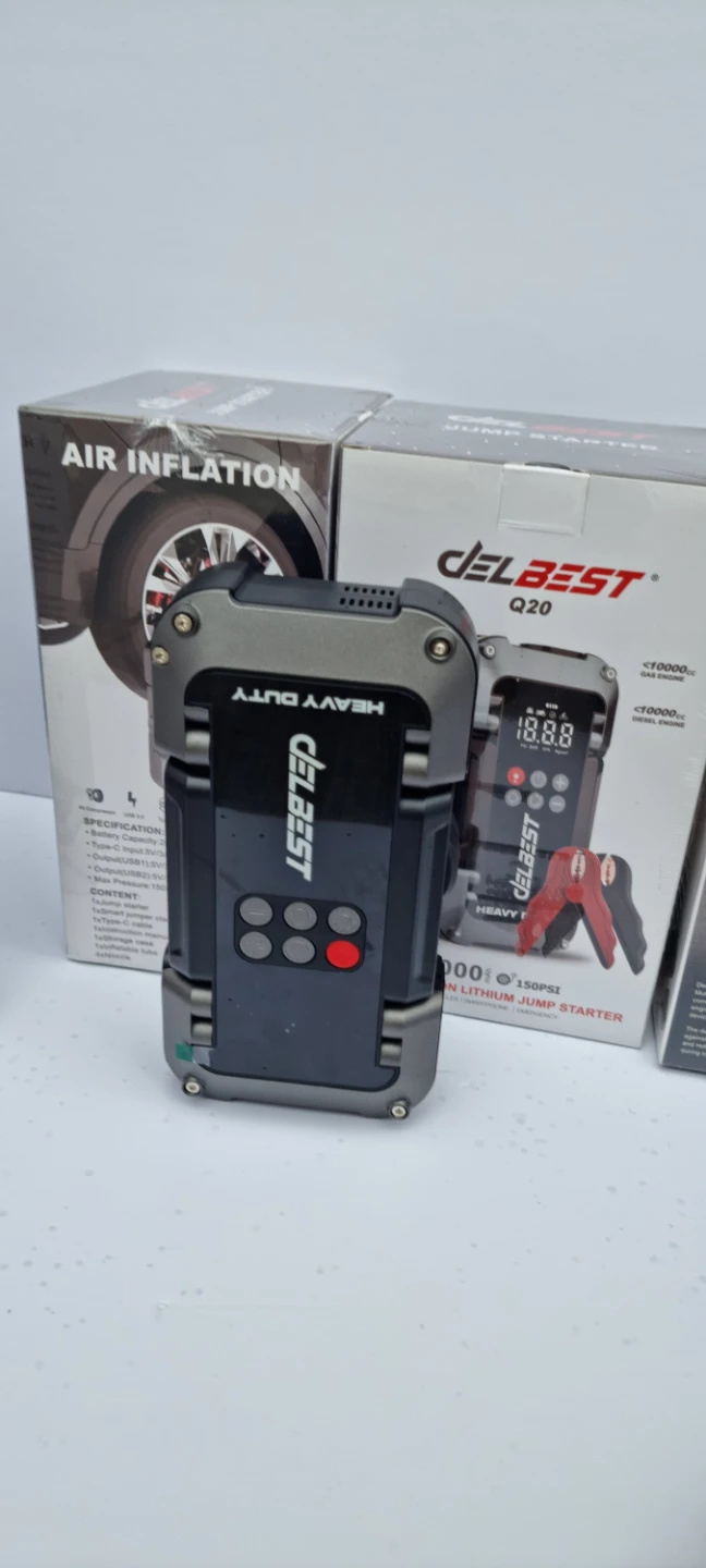 DELBEST HEAVY DUTY 3750A Jump Starter with Air Inflation