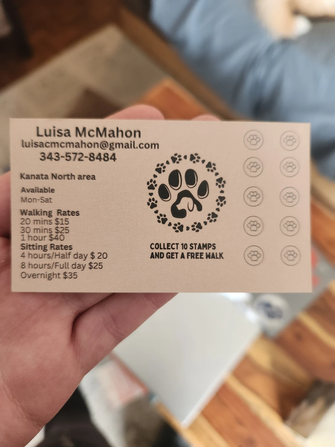 Walk & Trot Pet Sitting Business Cards - photo 2
