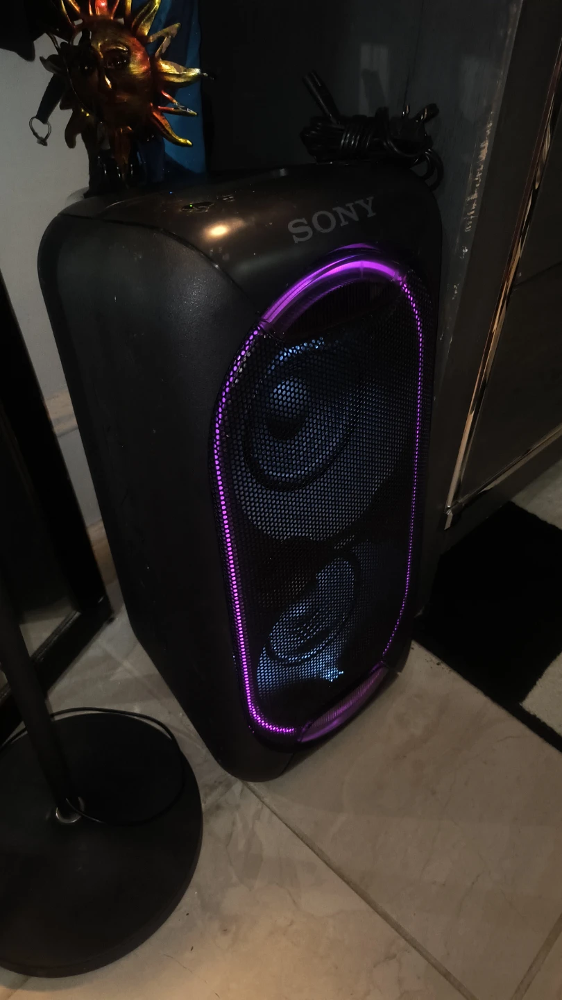 SONY GTK-XB60 Wireless Speaker Xtra Bass  and mic set up