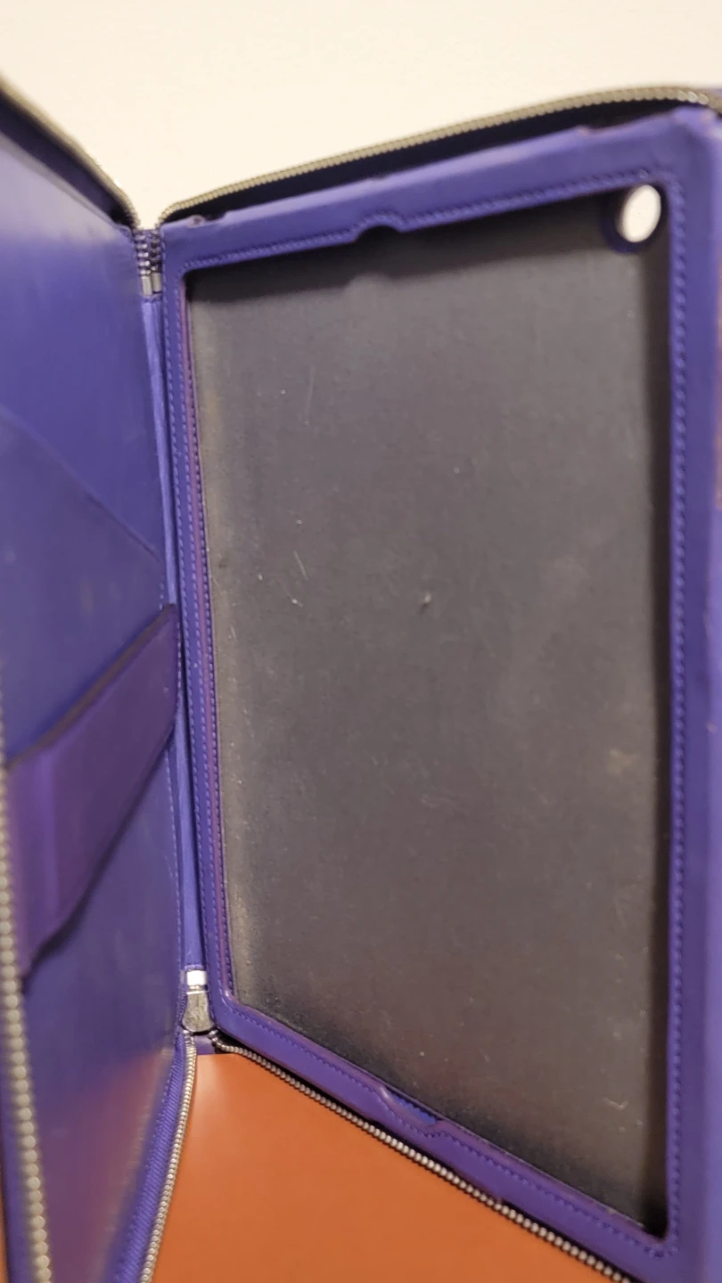 Coach Purple Leather Tablet/Organizer Case - photo 2