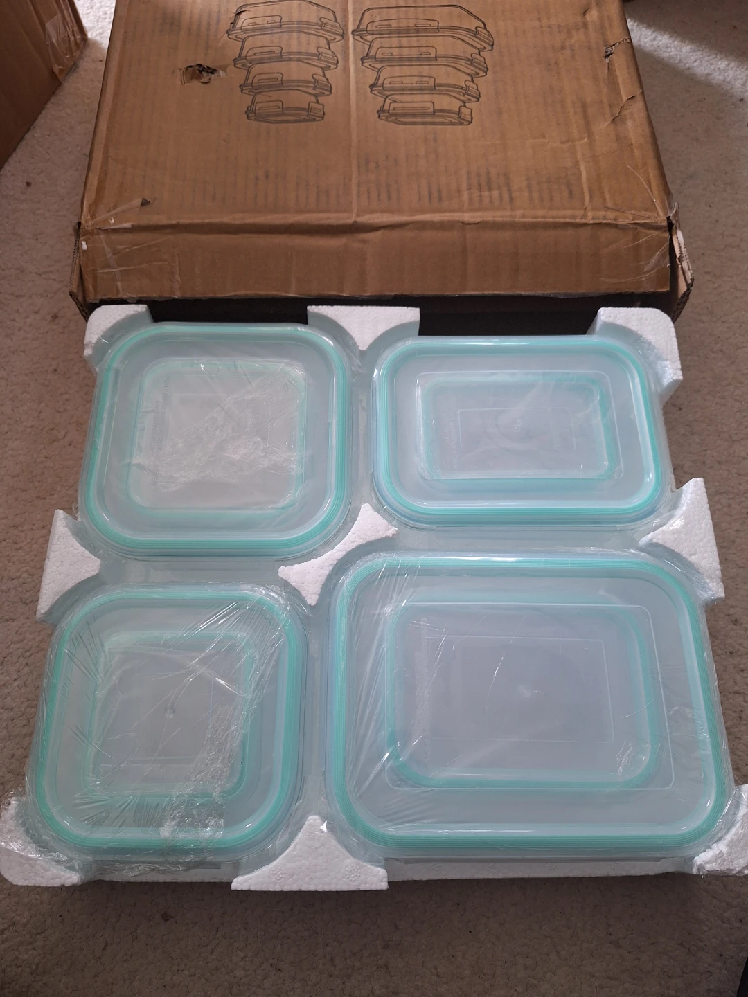NEW Glass Food Storage Containers with Lids - 8 Pack - photo 3