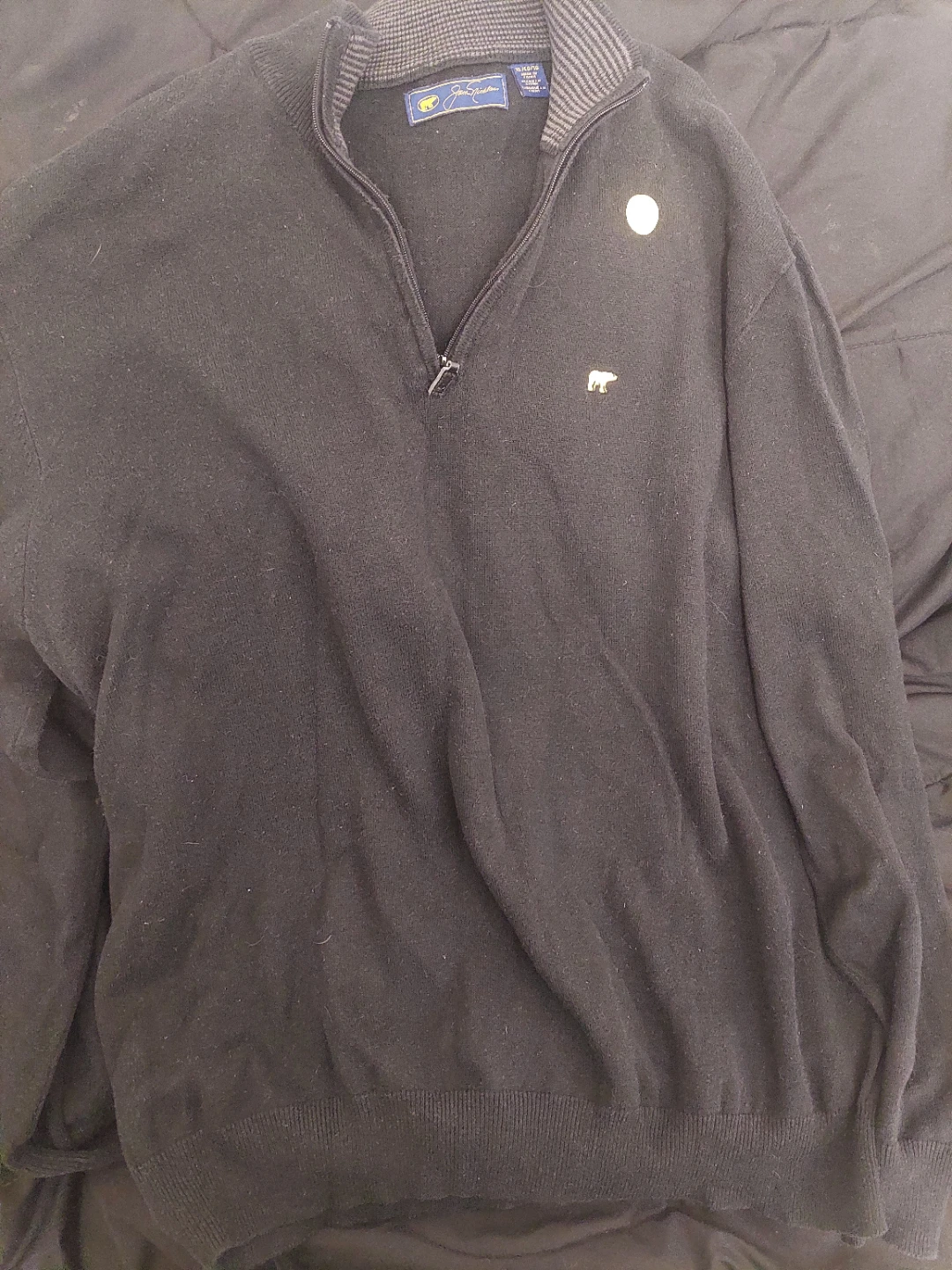 Jack Nicklaus Black 1/4 Zip Sweater XL