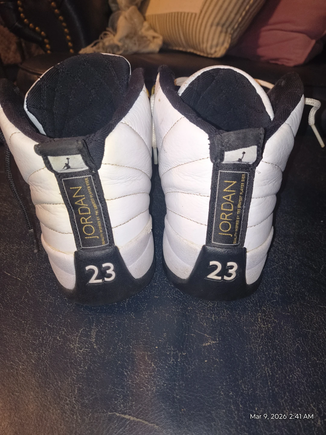 Jordan 12 "Taxi" White/Black/Gold - photo 5