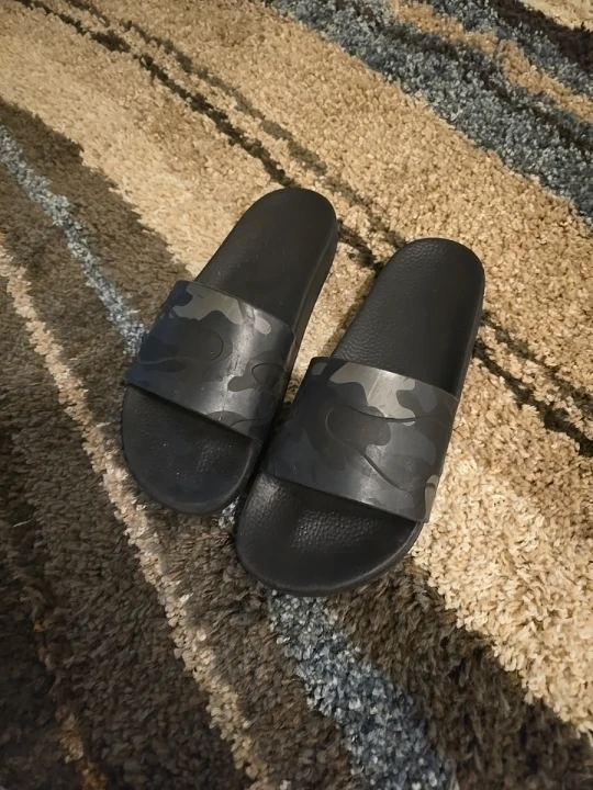 Valentino Garavani Camo Slides - Black