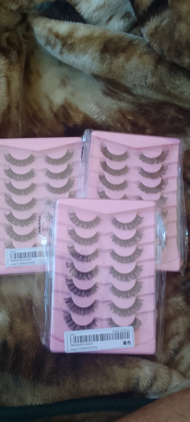 Set of 7 Pairs Natural False Eyelashes