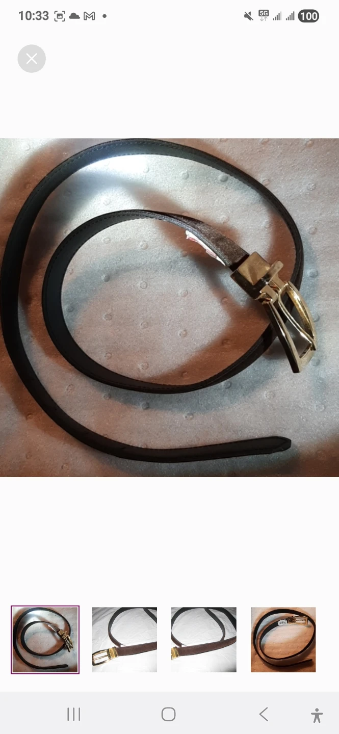 NEW W/TAG BROWN SKINNY BELT 3/4" Width Women's, NO $15