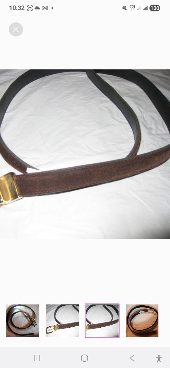 NEW W/TAG BROWN SKINNY BELT 3/4" Width Women's, NO $15 - photo 2