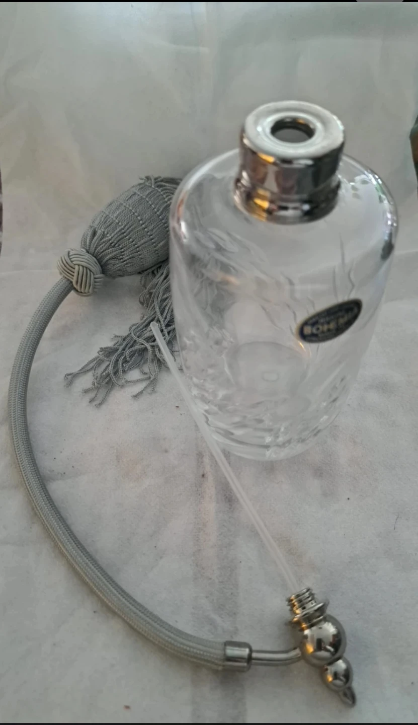Vintage Bohemia Crystal Perfume Atomizer - photo 3