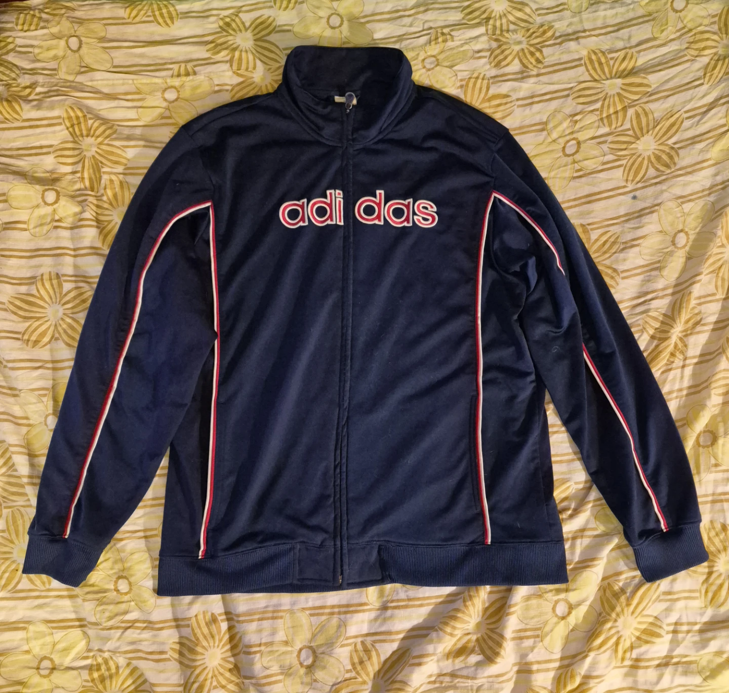Vintage Navy blue Adidas track jacket