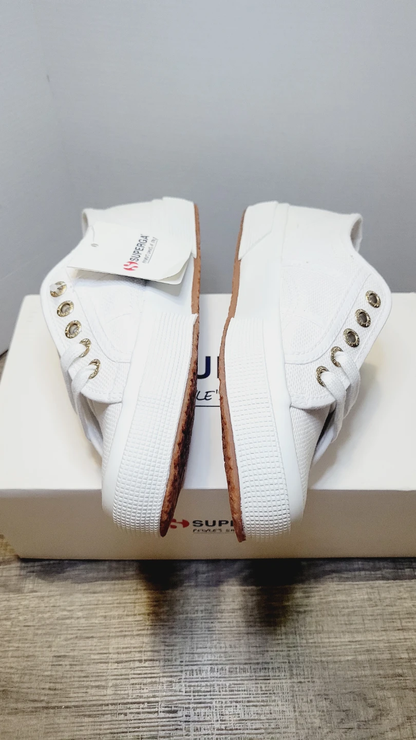 Superga Women's White Canvas Low Top Sneakers - photo 3