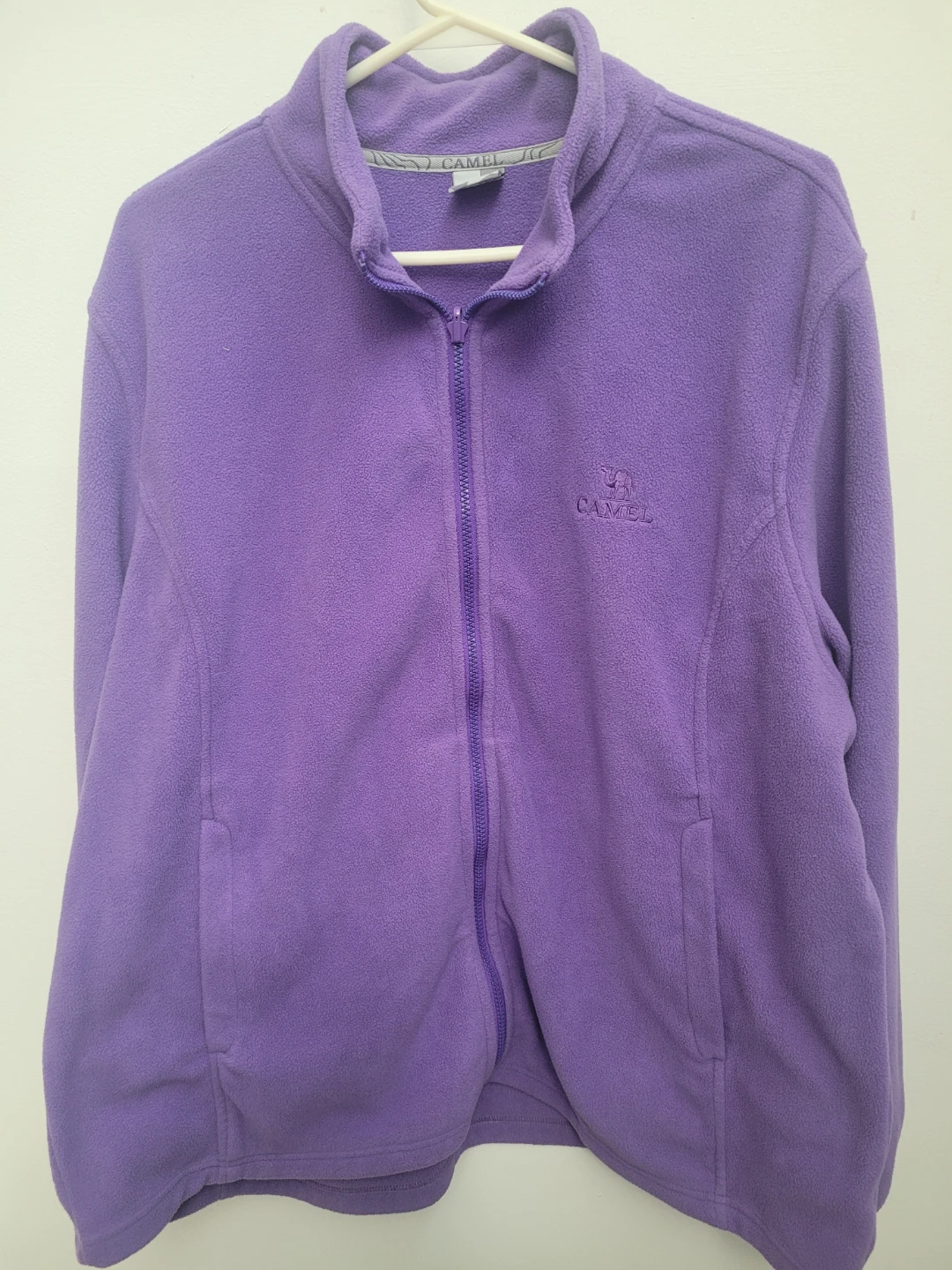 CAMEL Purple Camel Fleece Zip-Up Jacket
