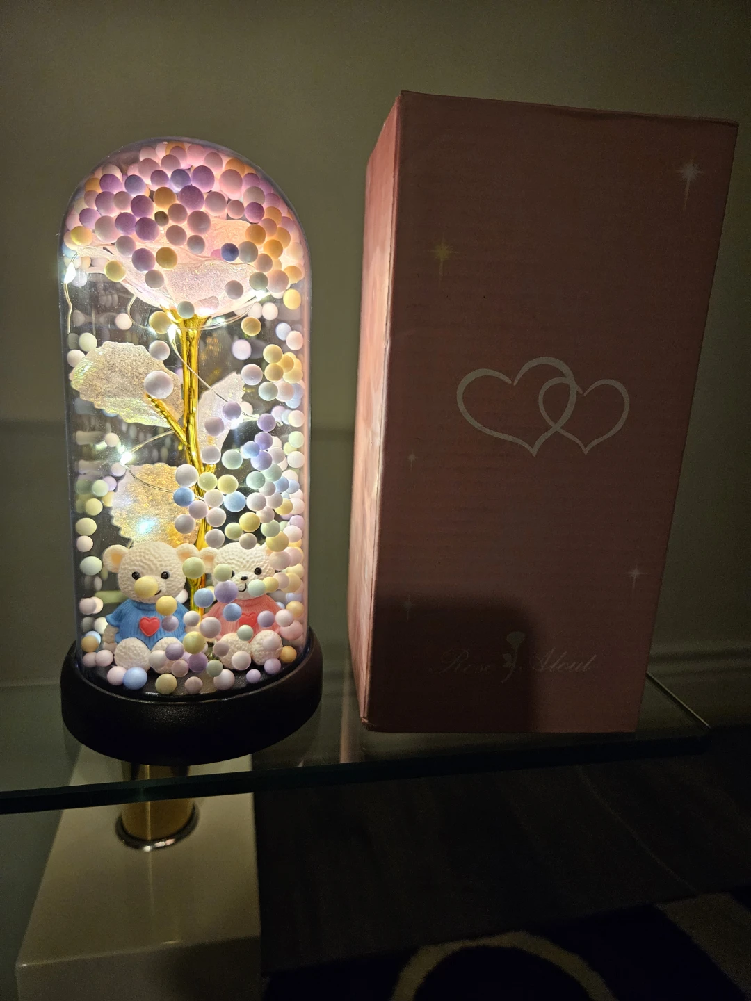 Enchanted Rose Dome with Teddy Bears - photo 4