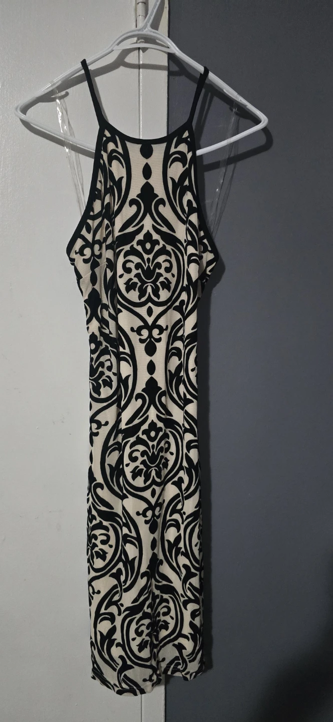 Women's Patterned Halter Neck Dress - photo 2
