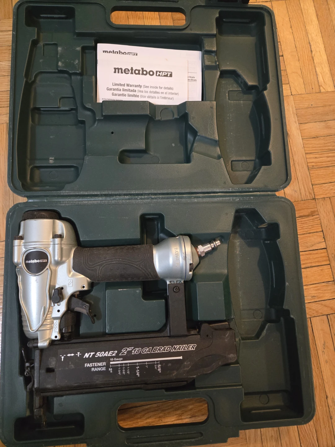 Metabo HPT NT50AE2 2" 18-Gauge Brad Nailer - photo 2