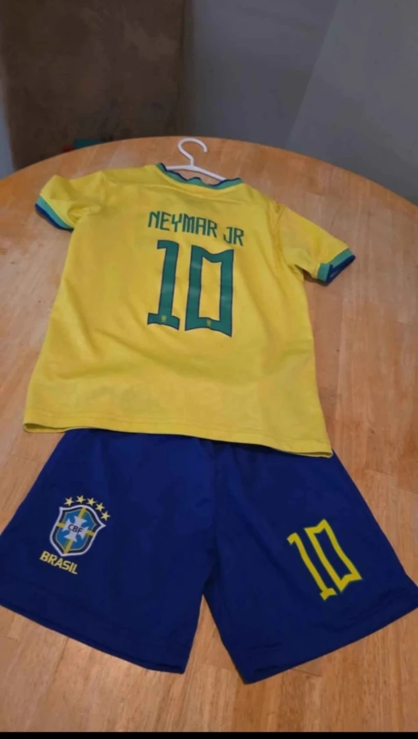 Kids Brazil Neymar Jr. Soccer Jersey and Shorts Set