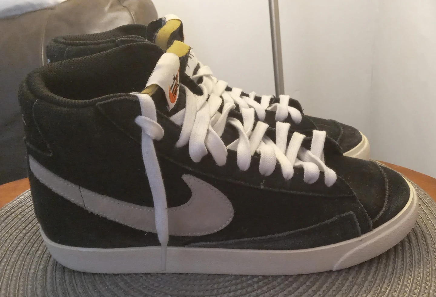 Nike Blazer Mid '77 Vintage Black Suede High Top Sneakers