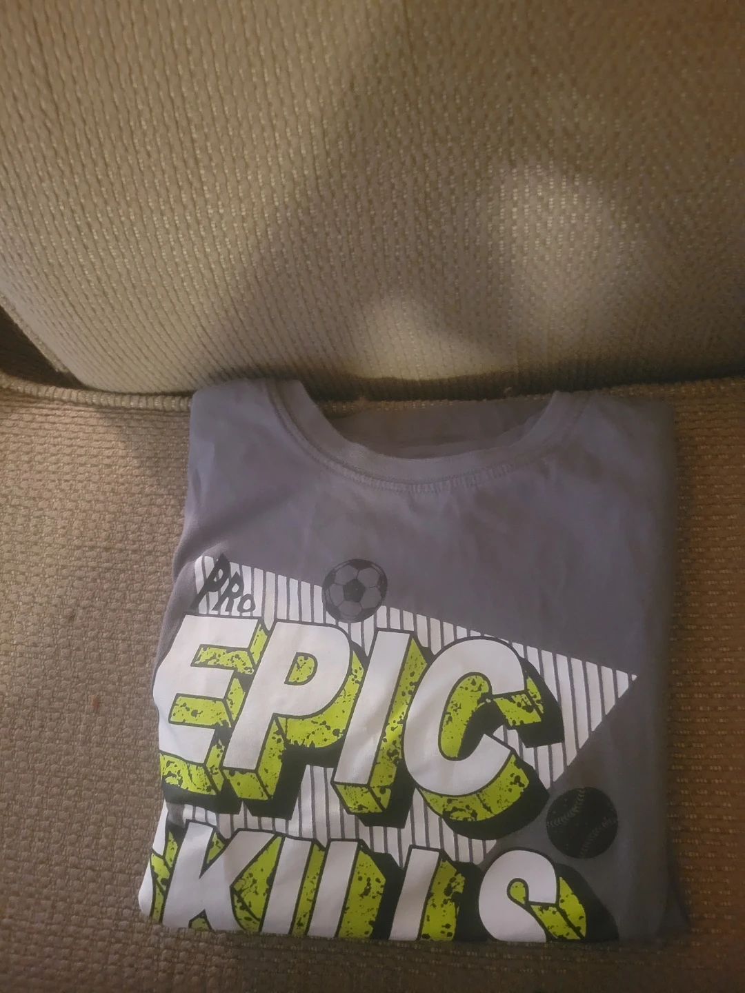 Grey "Epic Kicks" T-Shirt