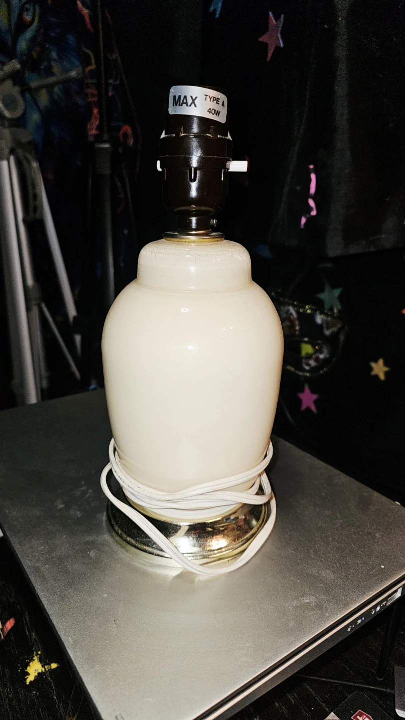 Cream ceramic lamp base - photo 2
