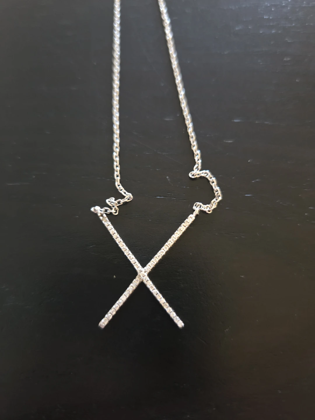 Silver X Necklace - photo 2