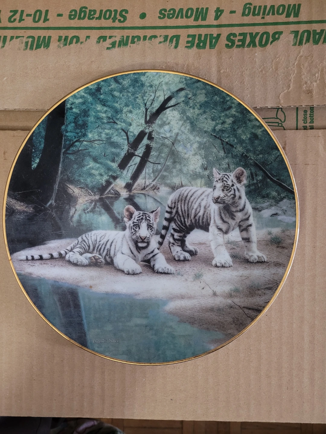 Partners Decorative Plate by Charles Fracé - 1991