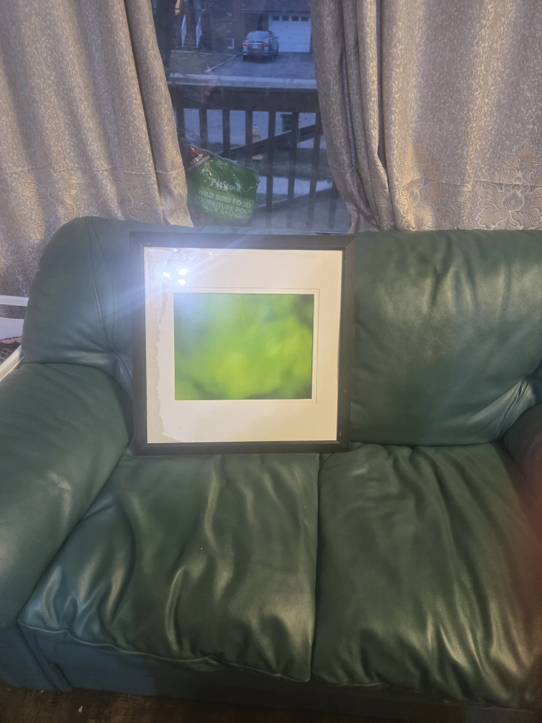 Framed Abstract Green Art Print