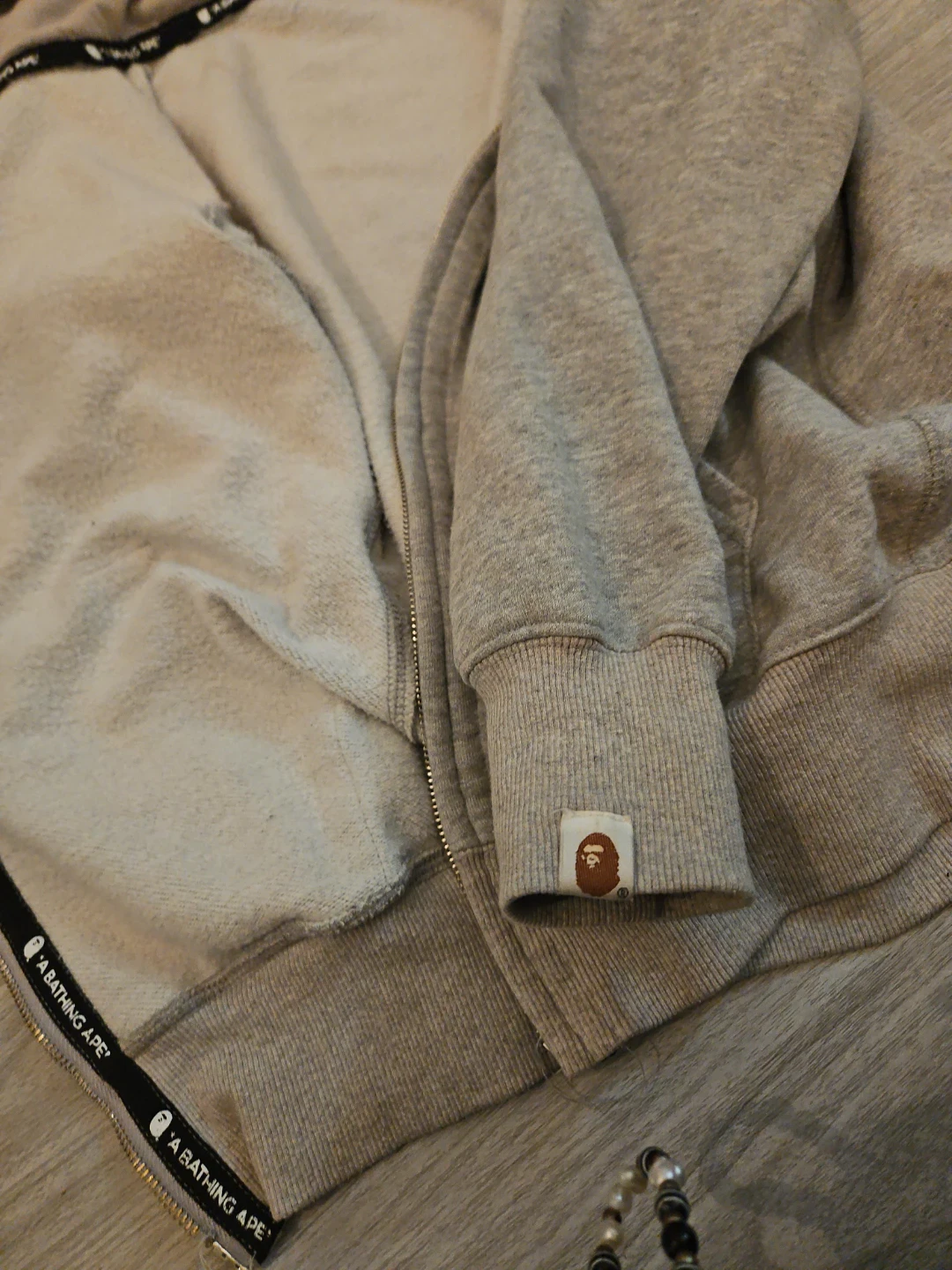 BAPE Full Zip Hoodie Shark Grey and pink camo - photo 2