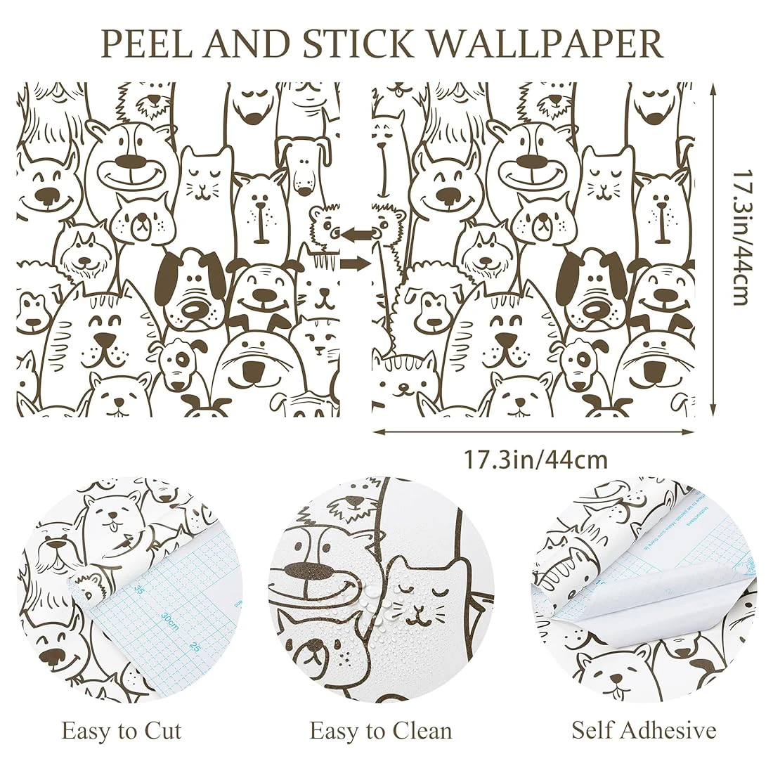 Fiula Peel and Stick Wallpaper - Animal Designs