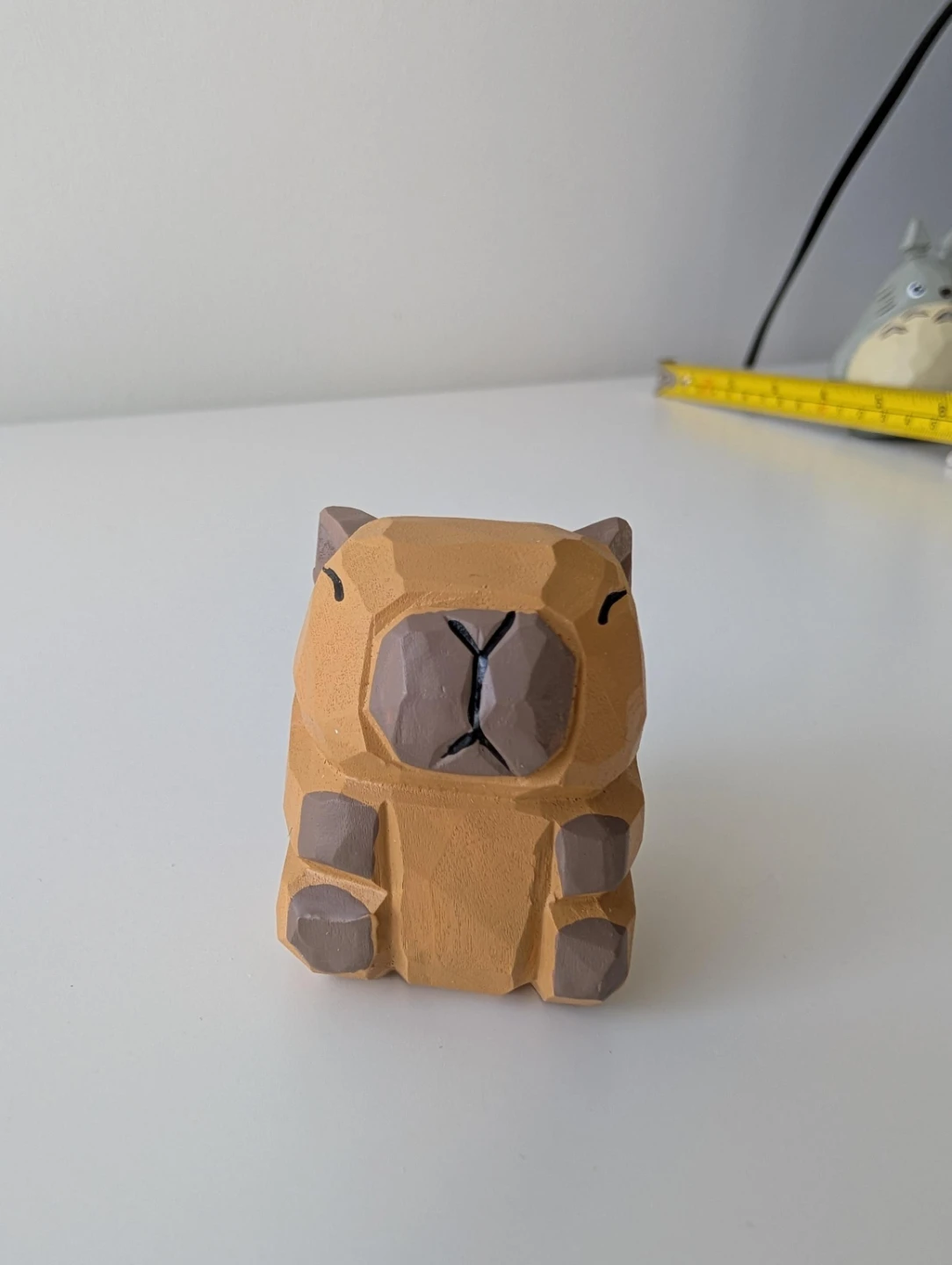 Hand-carved wooden capybara figurine - photo 5