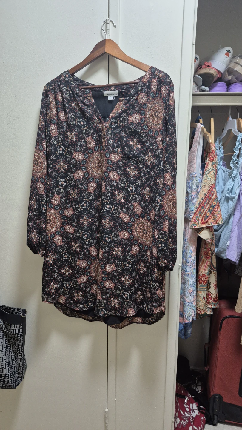 Allison Joy Women's Patterned Tunic Top - Size Medium - photo 2