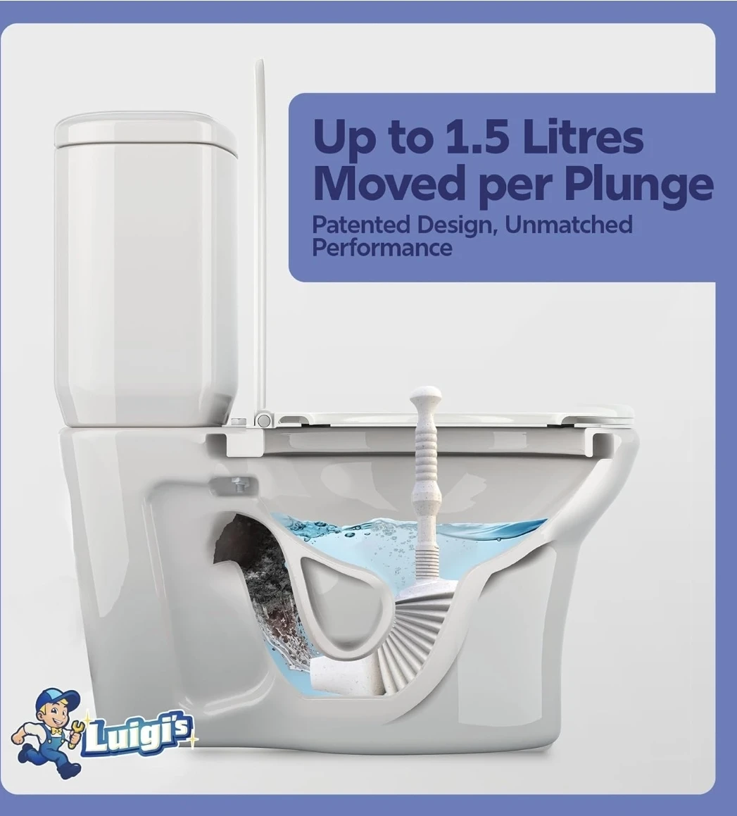 Luigi's Toilet Plunger with Stand - Grey - photo 4