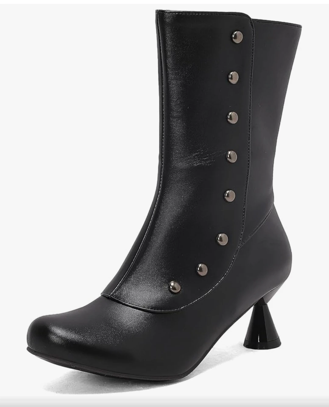 Brand new Lizoleor Women's Vintage Mid Calf Kitten Heels Riding - photo 2