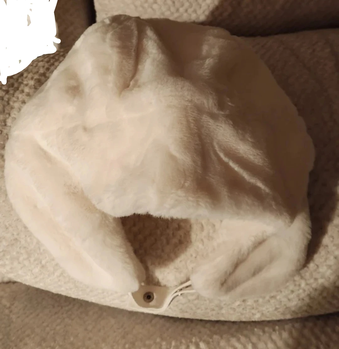 White Faux Fur Ushanka Hat