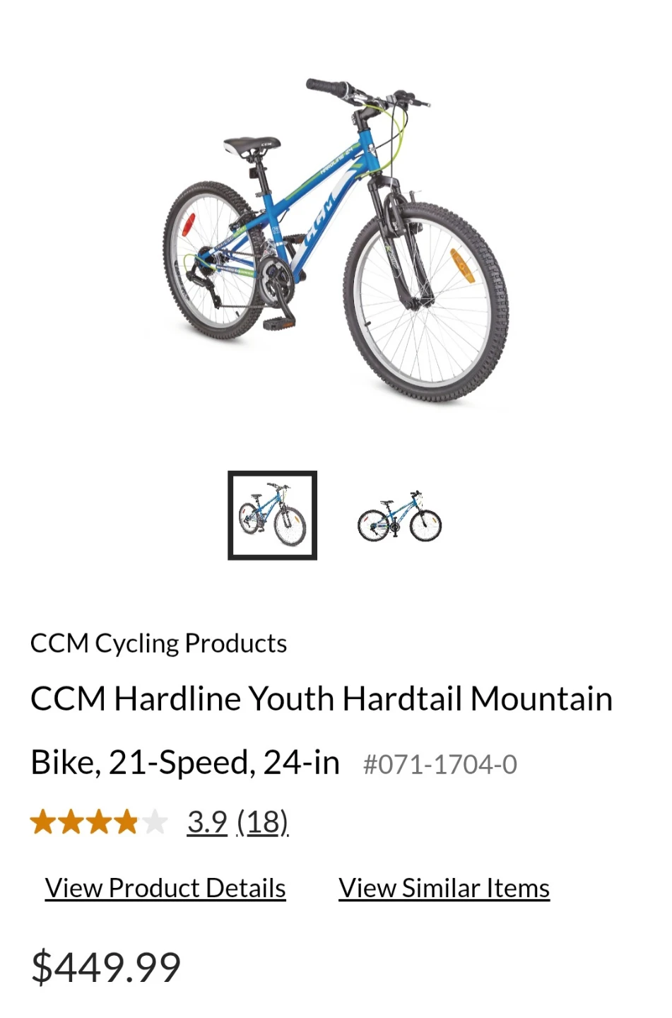 CCM Hardline 24 Kids Mountain Bike - photo 2