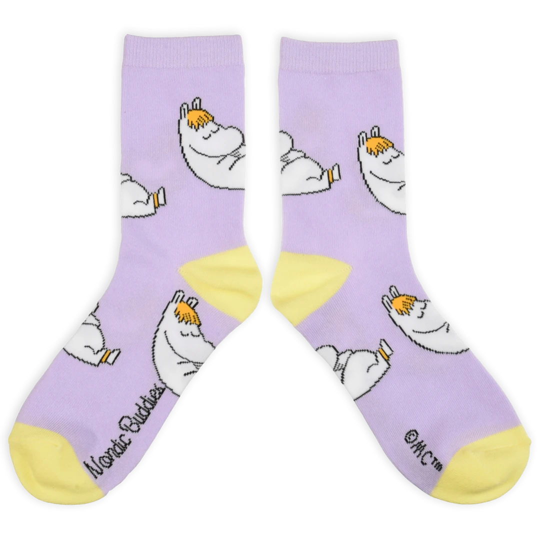 Nordic Buddies Snorkmaiden Purple and Yellow Socks, New - photo 2