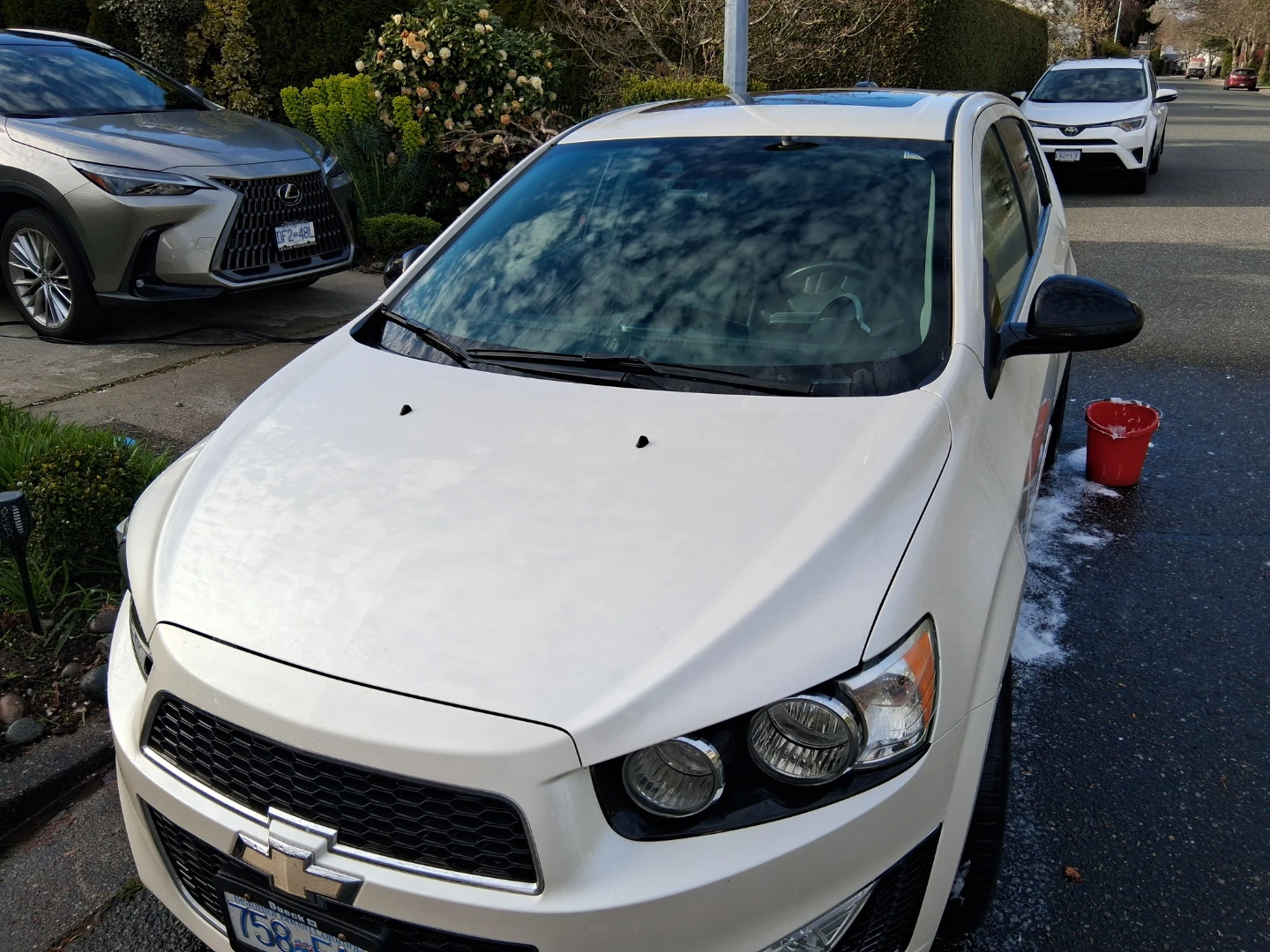 White Chevrolet Sonic RS Turbo