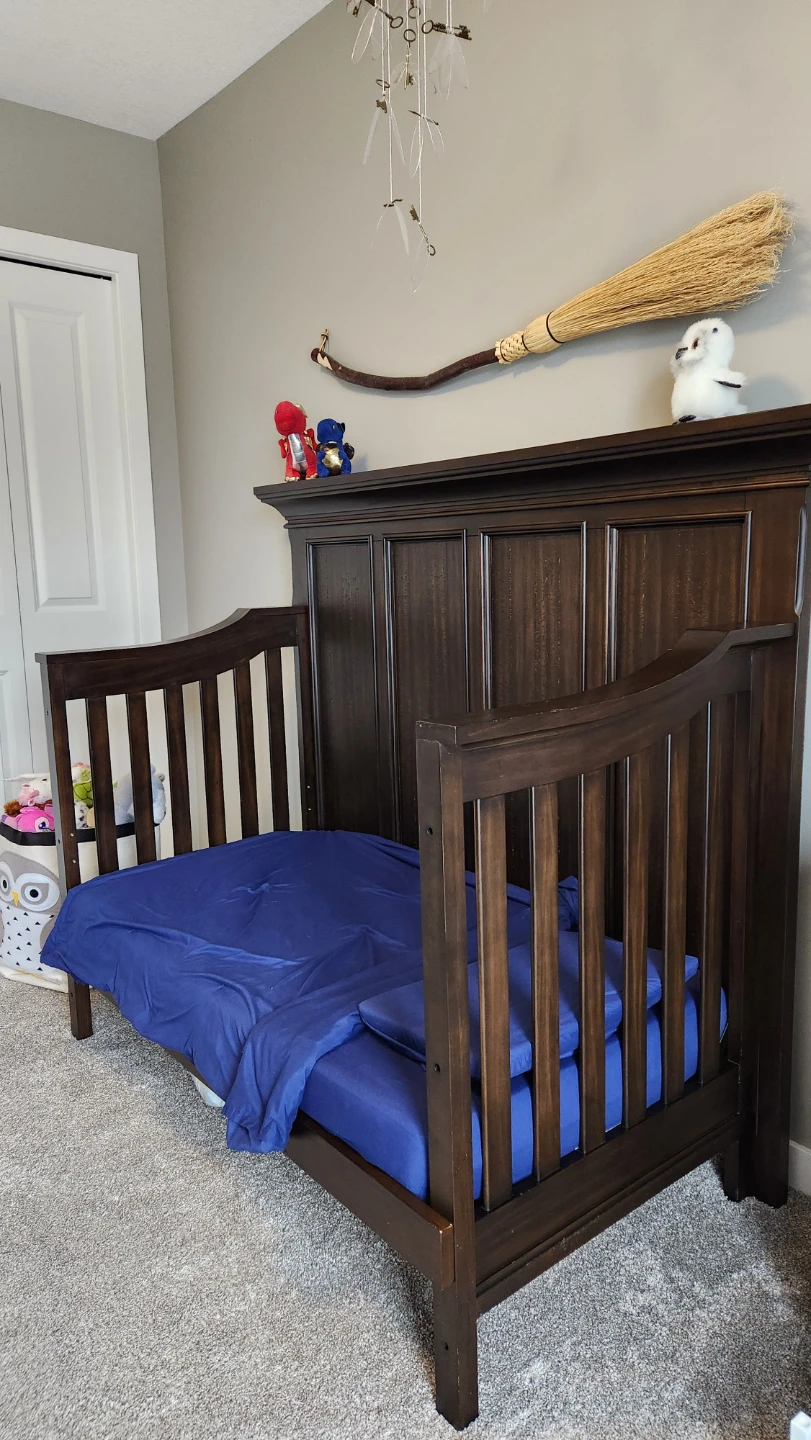 Quality Wood Crib - Converts to Double Bed