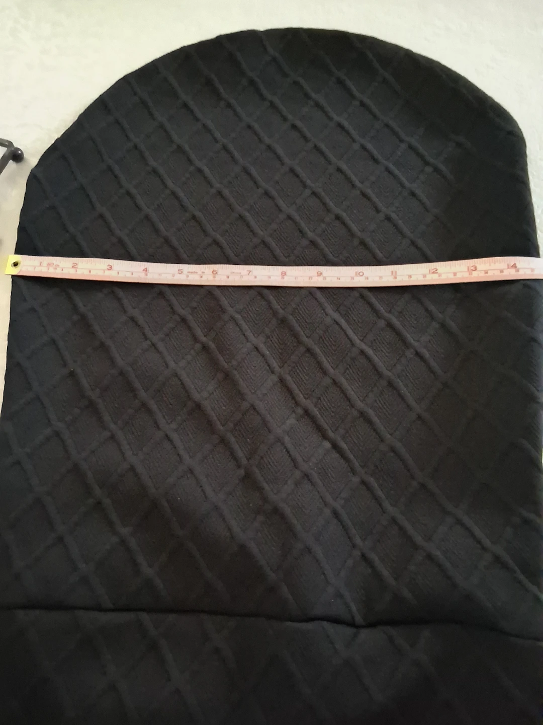 Black Quilted Chair Cover - photo 3