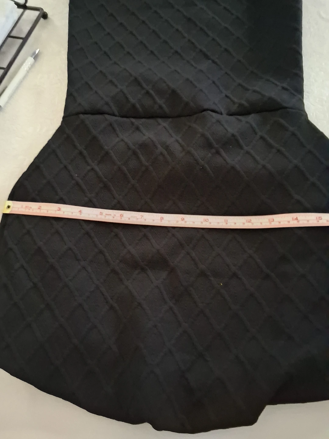 Black Quilted Chair Cover - photo 5