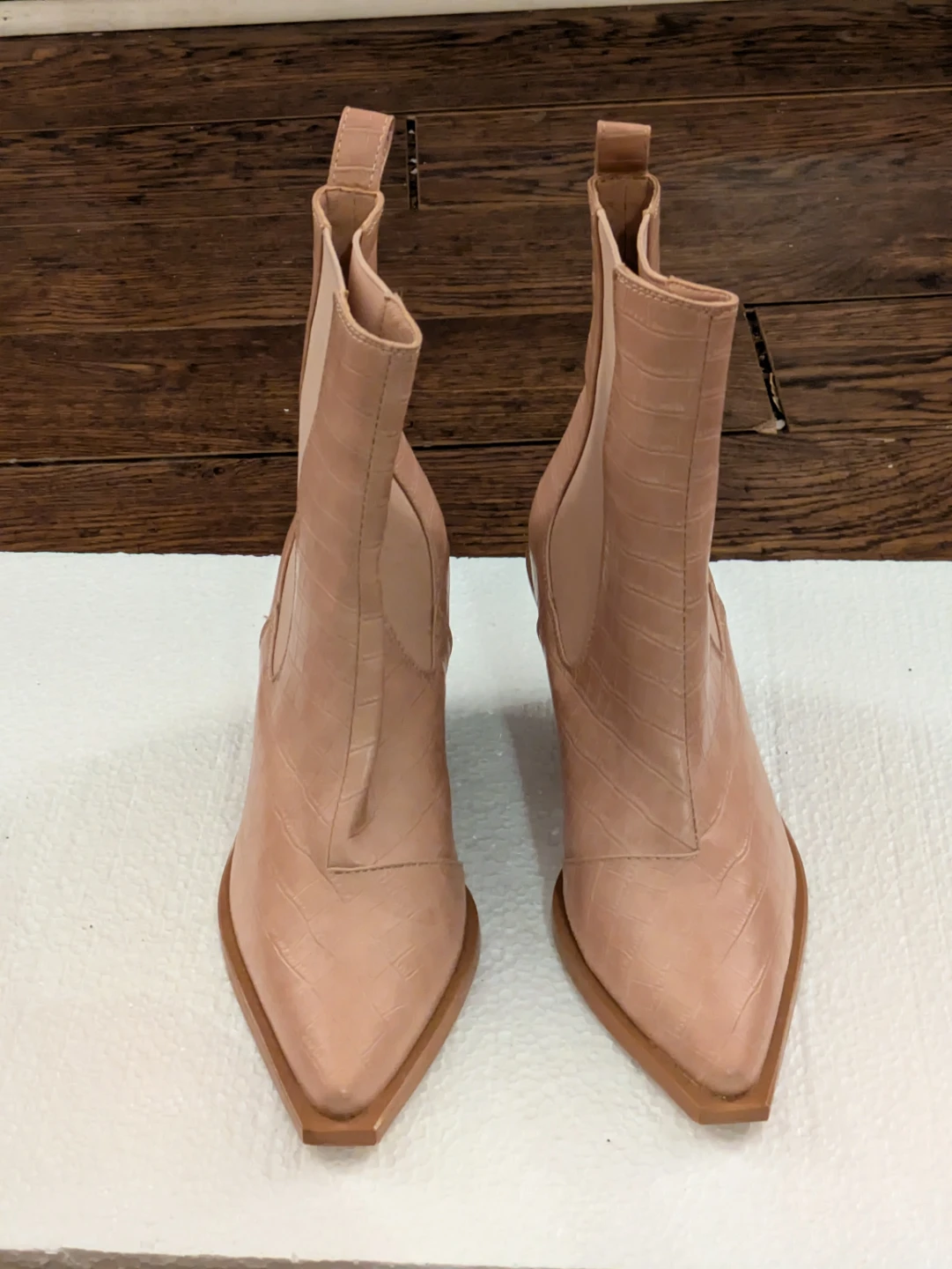 BiLLiNi Croc Embossed Heeled Booties