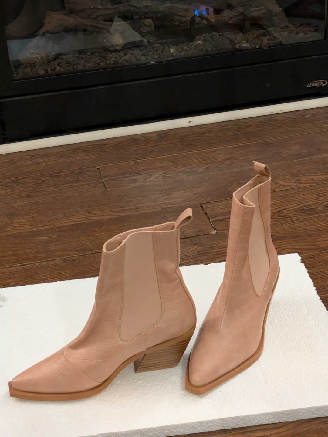BiLLiNi Croc Embossed Heeled Booties - photo 2