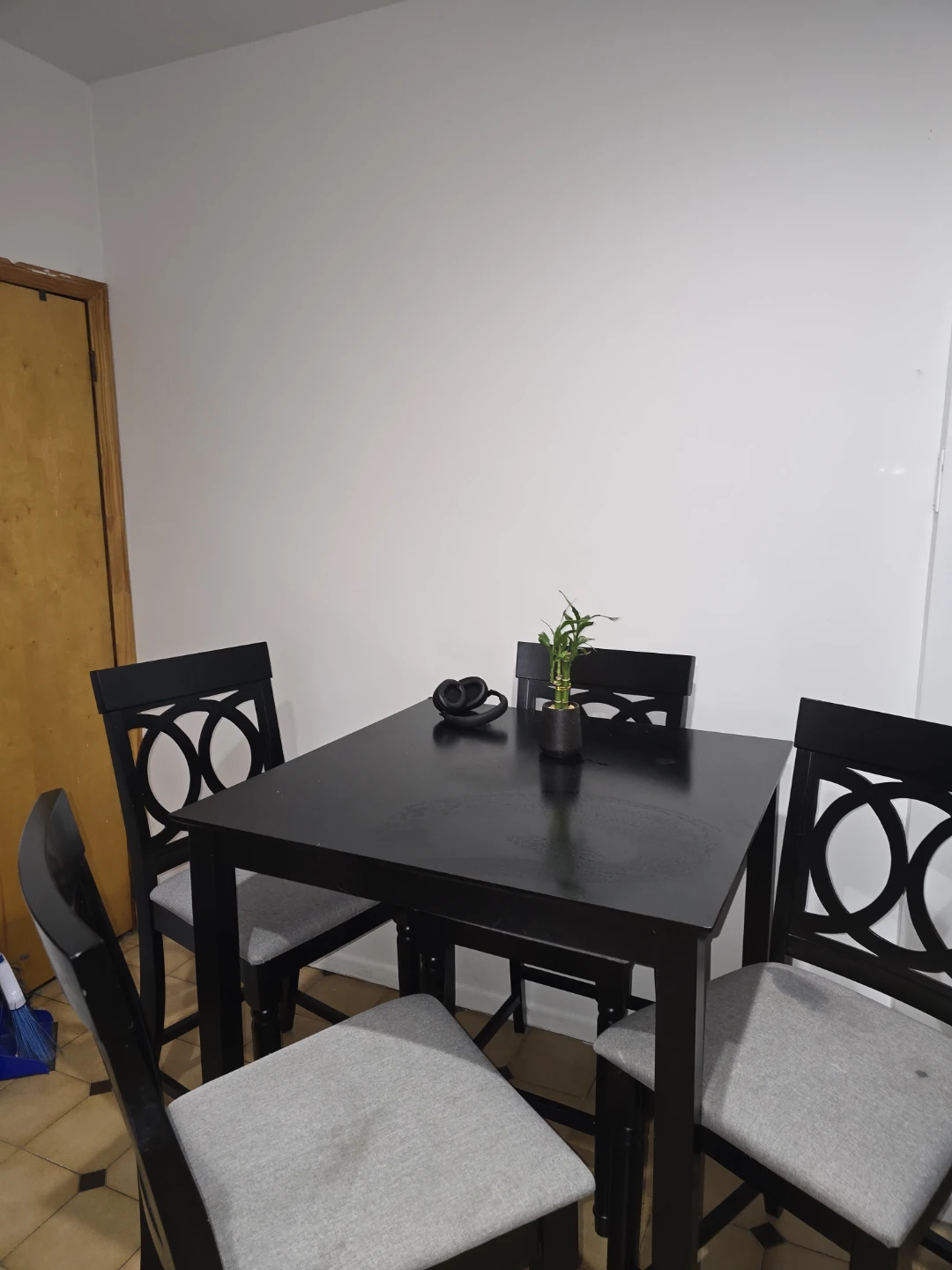 Black Counter Height Table and Chairs Set - photo 2