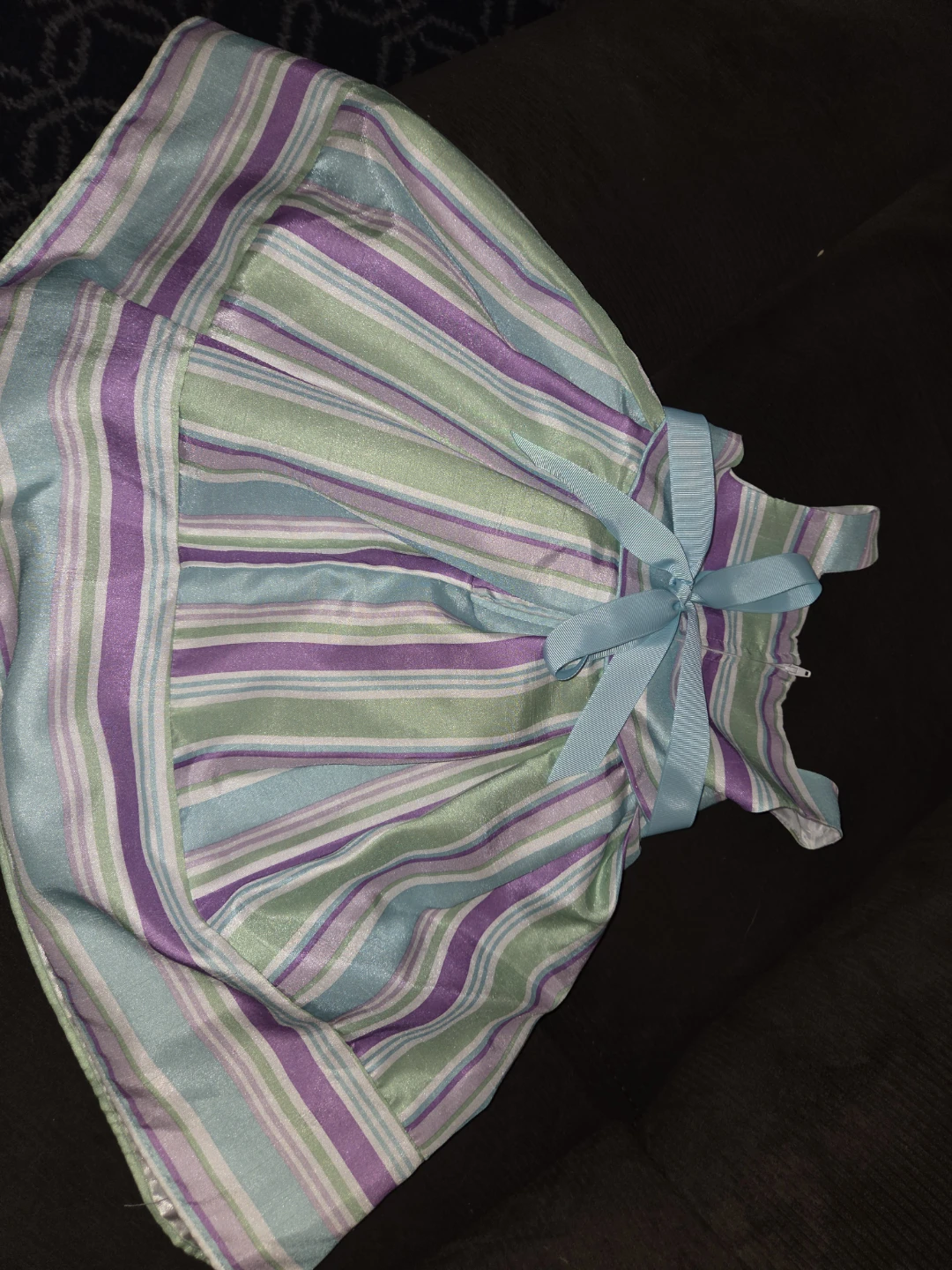 Girls Striped Easter Party Dress - photo 2