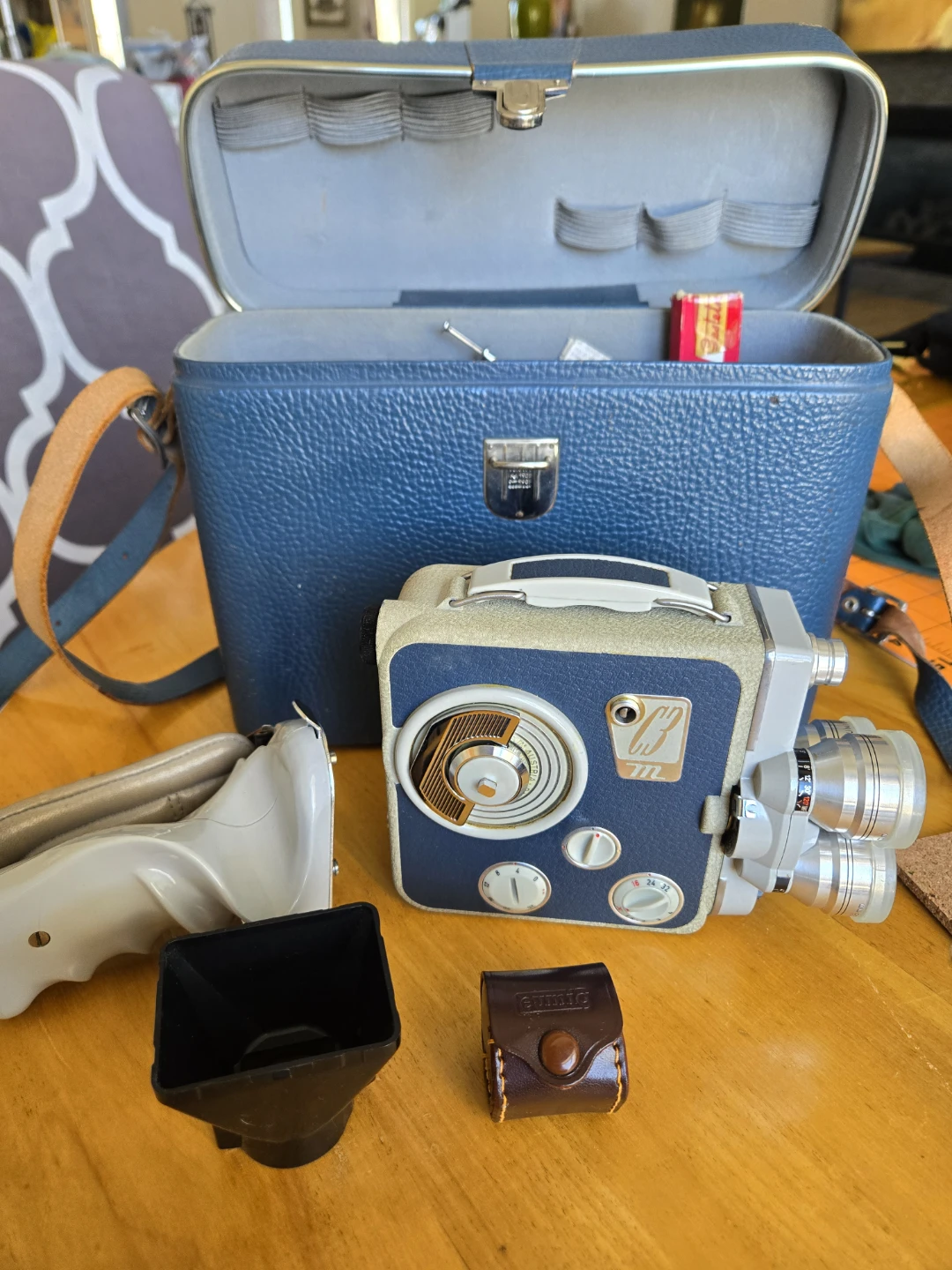Revere 8mm Film Camera with Case and Accessories
