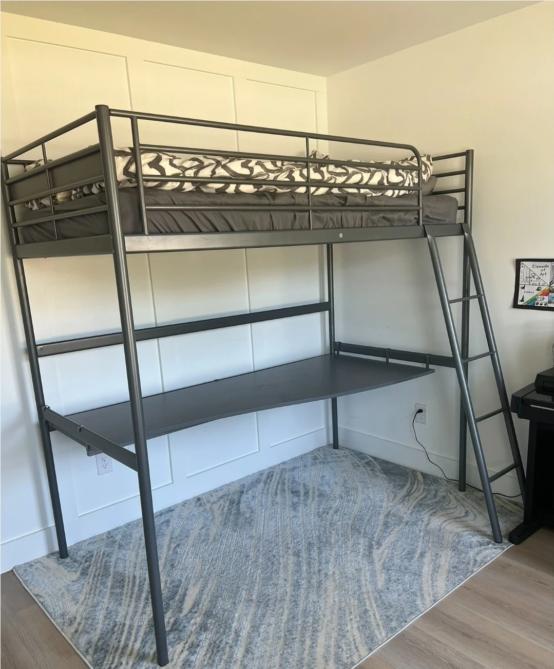 IKEA loft bedwith Desk