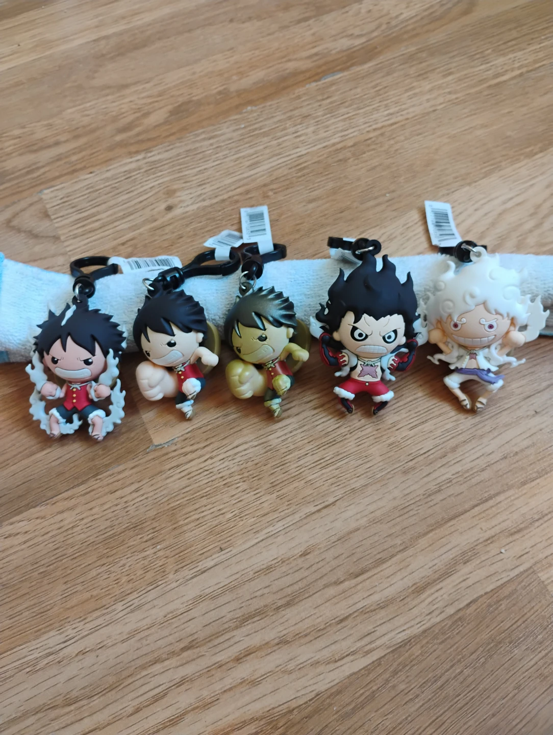One Piece Luffy Gear Keychains (5 pcs)