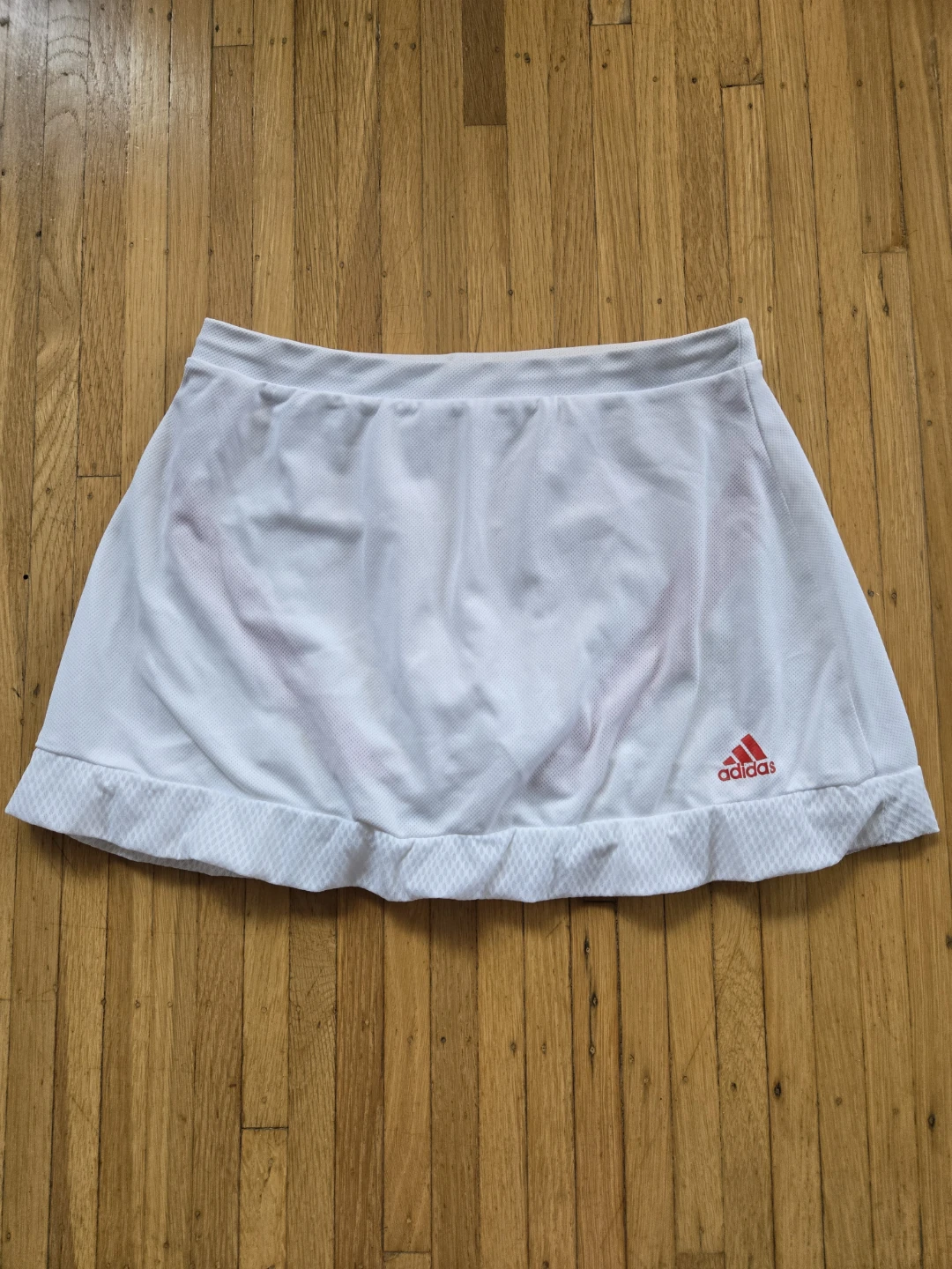 Adidas ClimaCool Tennis Skirt White Red