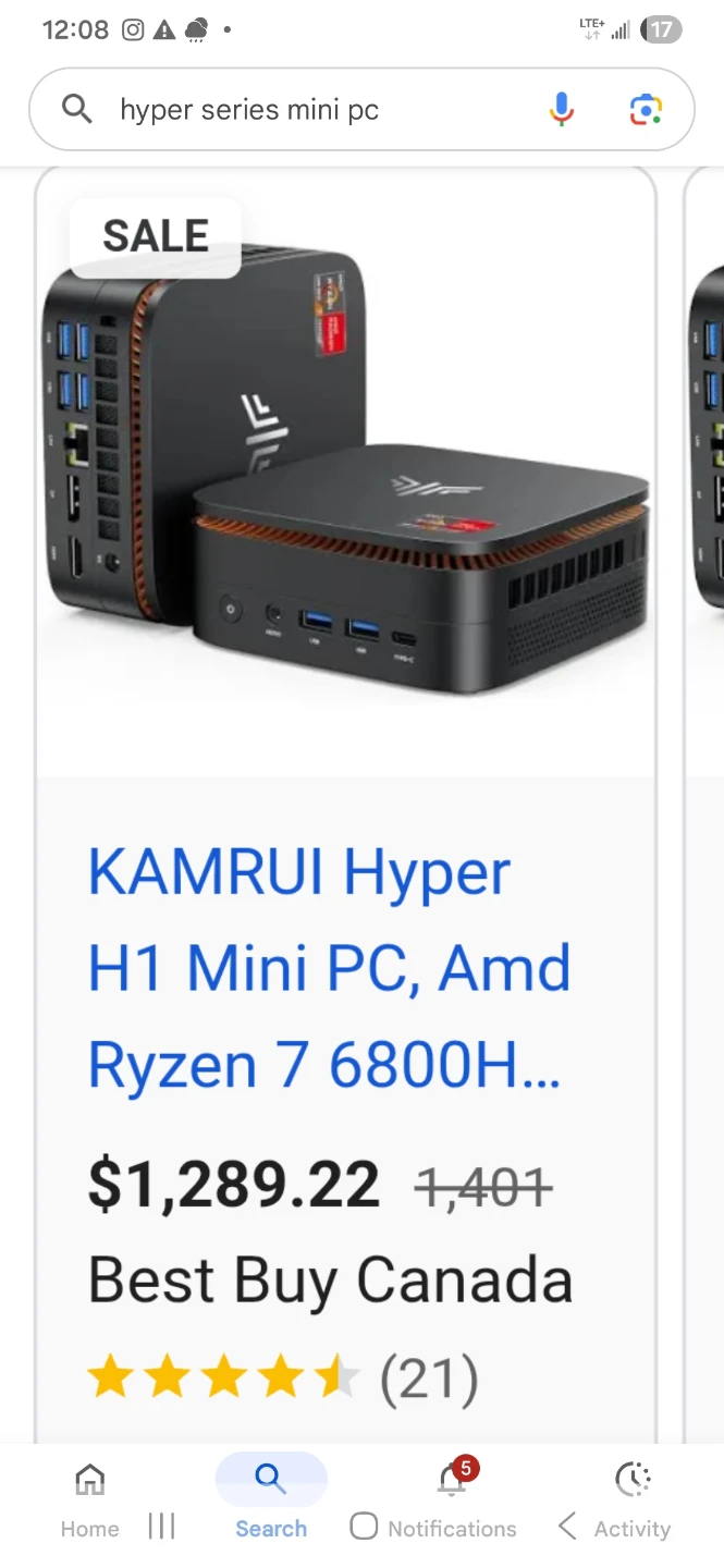 KAMRUI Hyper H1 Mini PC - AMD Ryzen 7 6800H Graphics - photo 5