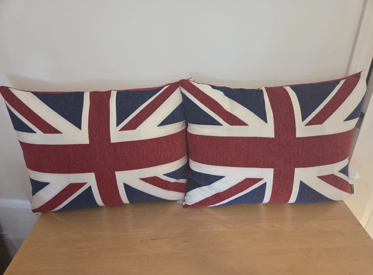 Union Jack Decorative Throw Pillows - Set of 2