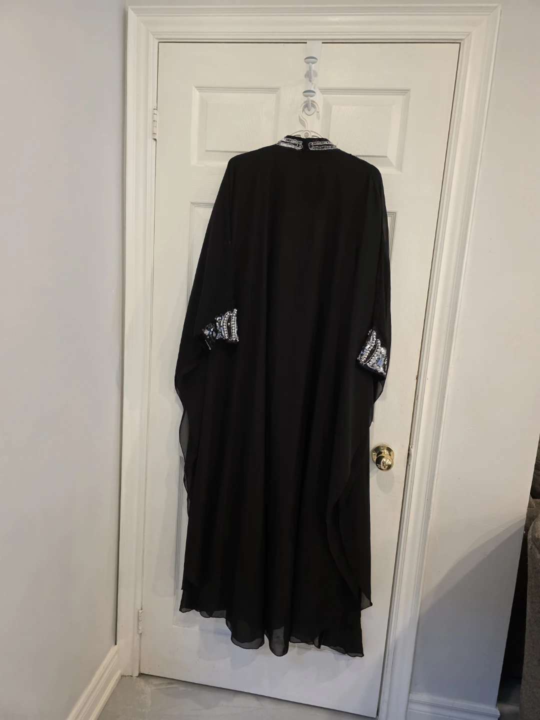 Elegant Black Kaftan Dress for Sale Embellished Kaftan