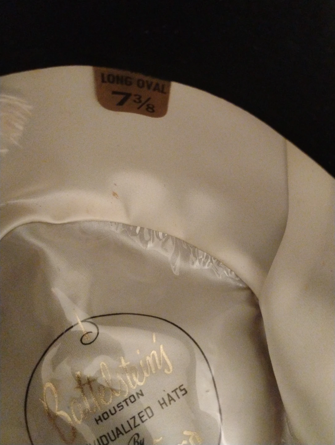 Battelstein's Houston Fedora Hat Size 7 3/8 - photo 4